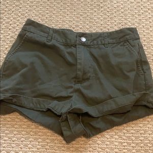 Dark green shorts